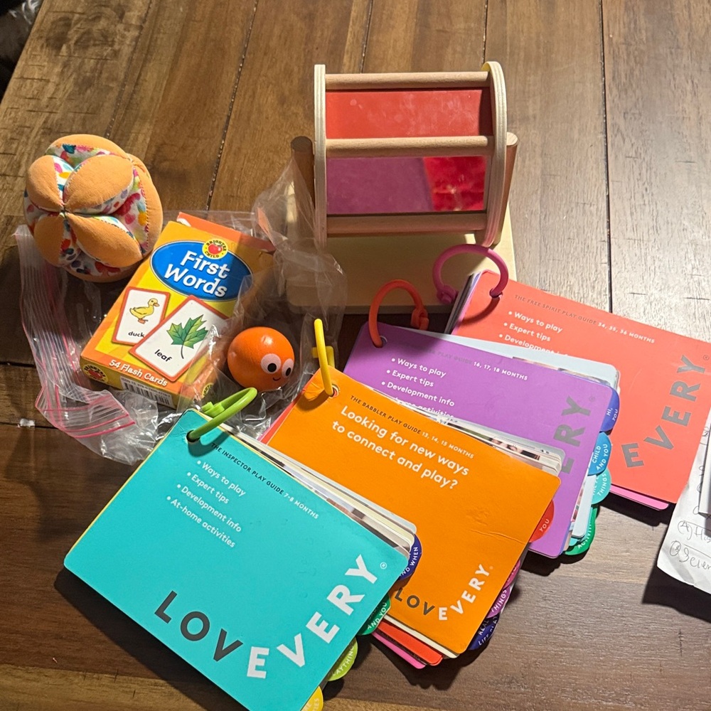 Montessori bundle - Lovevery Kids Learning Set with Colorful Cards,and Toys